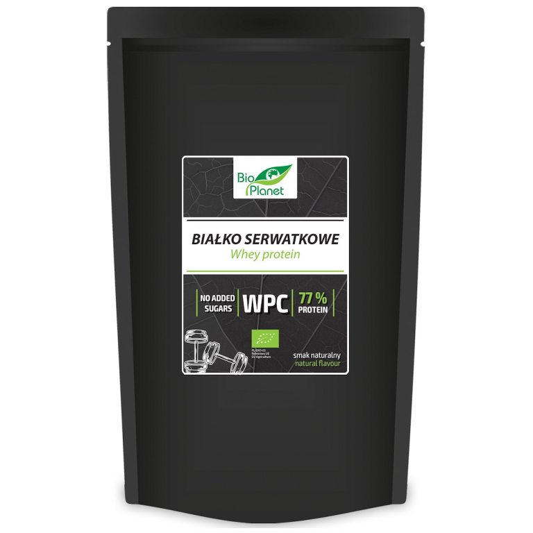 BIAŁKO SERWATKOWE NATURALNE (WPC 77) BIO 500 g - BIO PLANET