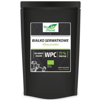 BIAŁKO SERWATKOWE NATURALNE (WPC 77) BIO 150 g - BIO PLANET