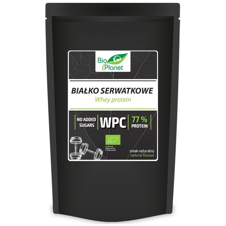 BIAŁKO SERWATKOWE NATURALNE (WPC 77) BIO 150 g - BIO PLANET