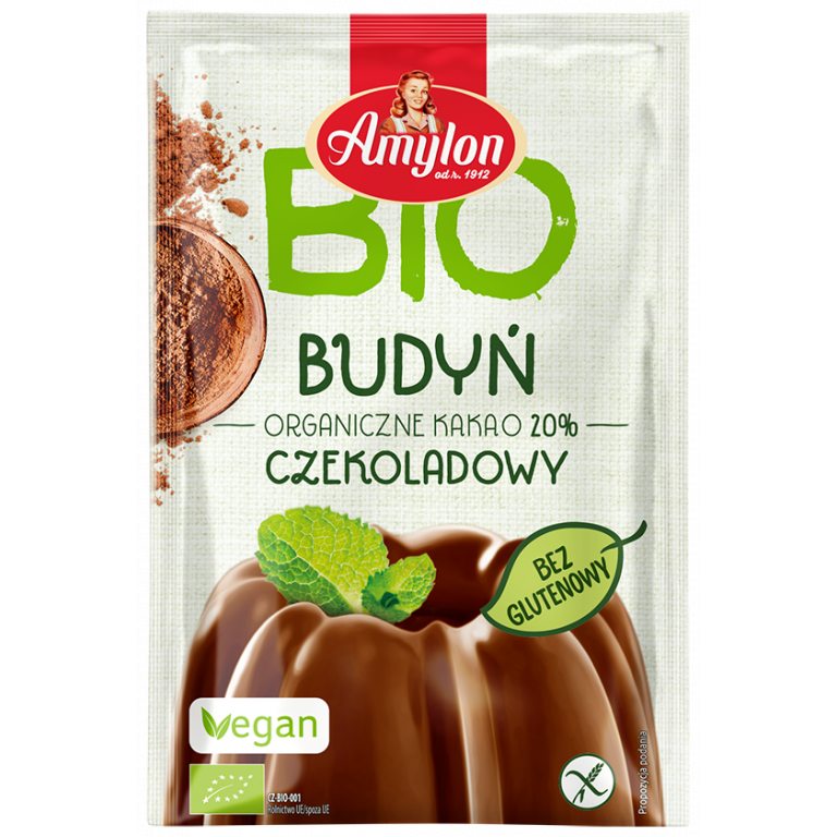 BUDYŃ O SMAKU CZEKOLADOWYM BEZGLUTENOWY BIO 40 g - AMYLON