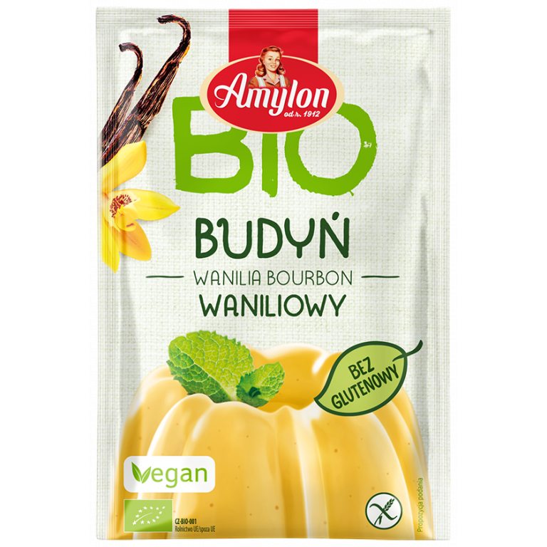 BUDYŃ WANILIOWY BEZGLUTENOWY BIO 40 g - AMYLON