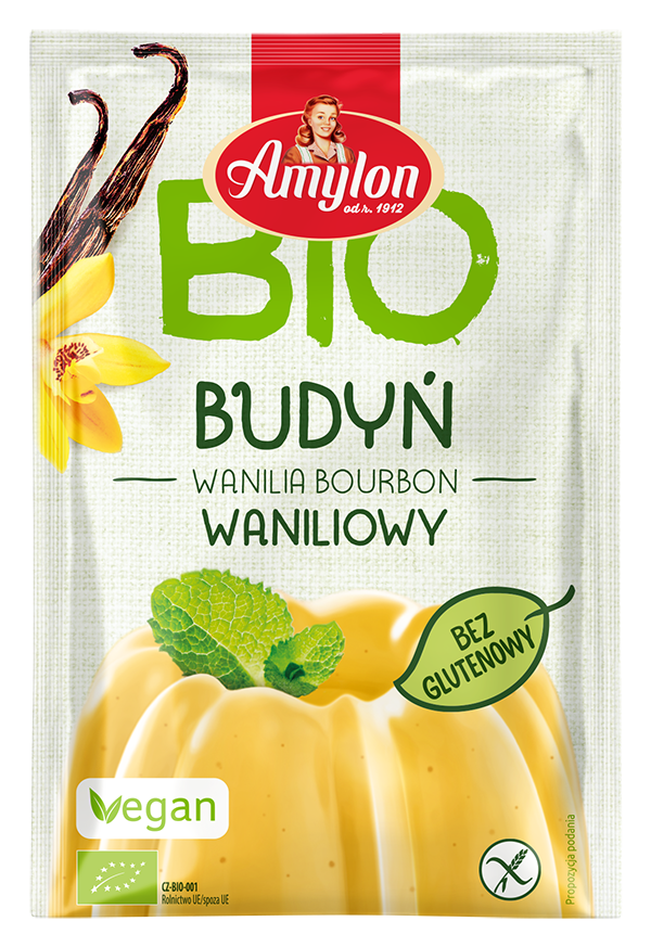 BUDYŃ WANILIOWY BEZGLUTENOWY BIO 40 g - AMYLON