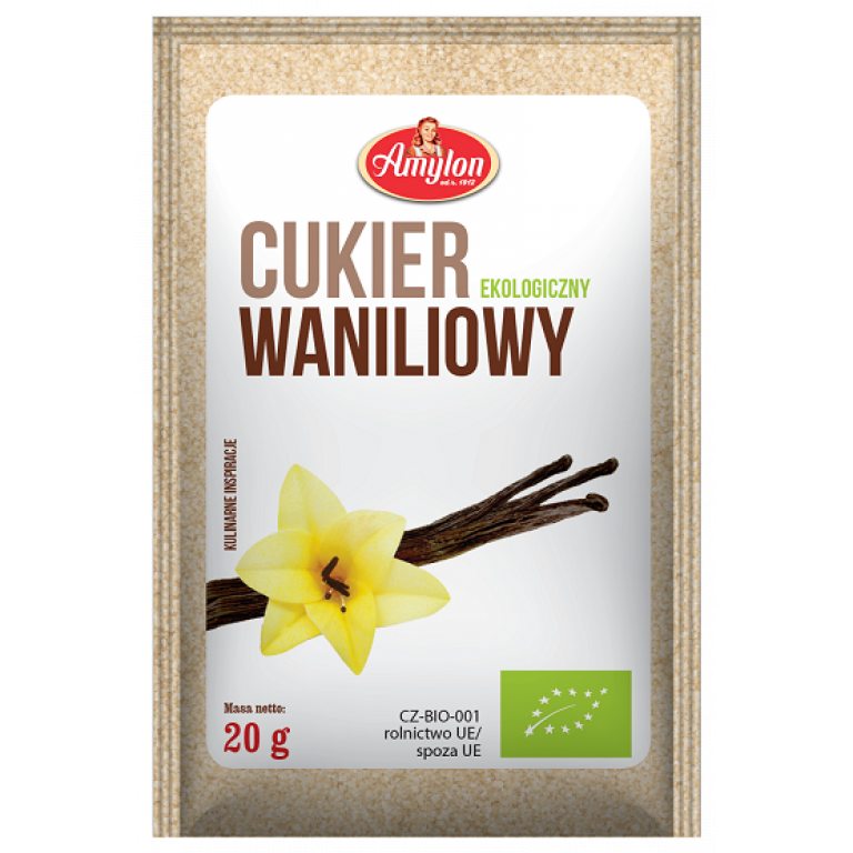 CUKIER Z WANILIĄ BOURBON BIO 20 g - AMYLON