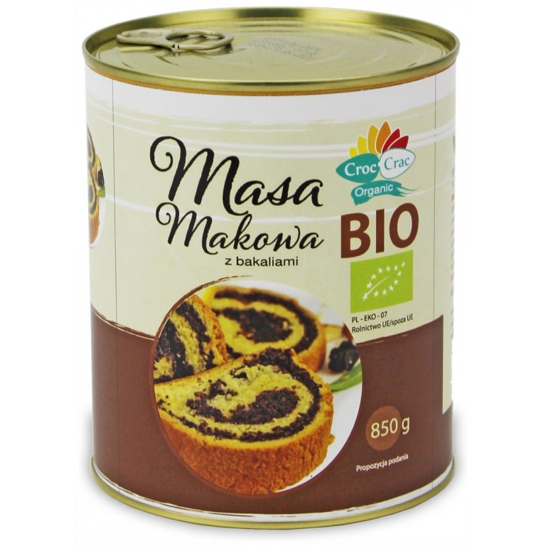 MASA MAKOWA Z BAKALIAMI BIO 850 g  - CROC-CRAC (BIOVERI)