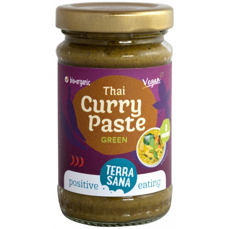 PASTA TAJSKA ZIELONE CURRY BIO 120 g - TERRASANA