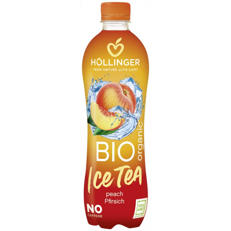 NAPÓJ ICE TEA O SMAKU BRZOSKWINIOWYM BIO 500 ml - HOLLINGER