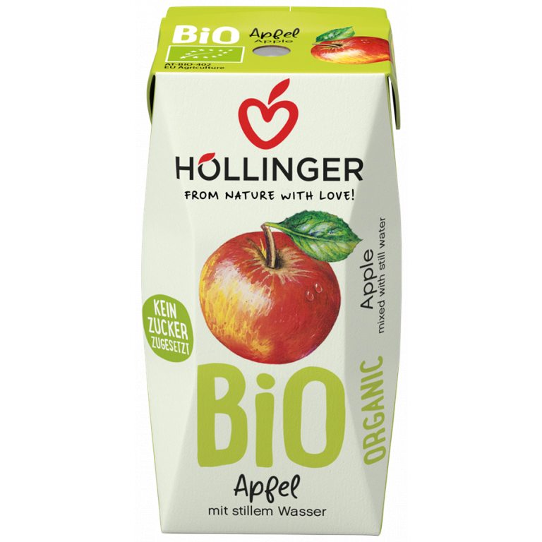 NEKTAR JABŁKOWY BEZ DODATKU CUKRÓW BIO 200 ml - HOLLINGER