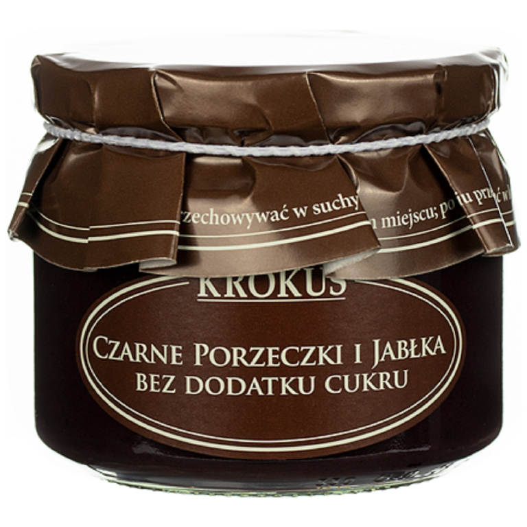 CZARNE PORZECZKI I JABŁKA BEZ DODATKU CUKRÓW 310 g - KROKUS