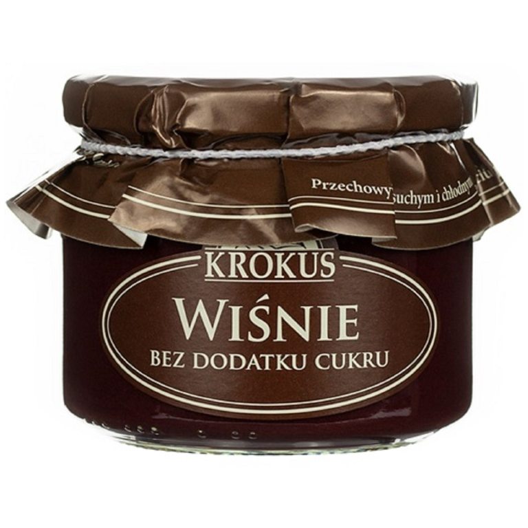 WIŚNIE I JABŁKA BEZ DODATKU CUKRÓW 310 g - KROKUS