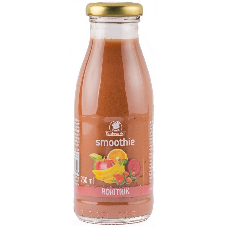 SMOOTHIE JABŁKO - BANAN - CZARNA PORZECZKA - BURAK - ROKITNIK 250 ml - REMBOWSCY