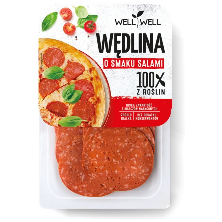 WĘDLINA ROŚLINNA O SMAKU SALAMI 100 g - WELL WELL