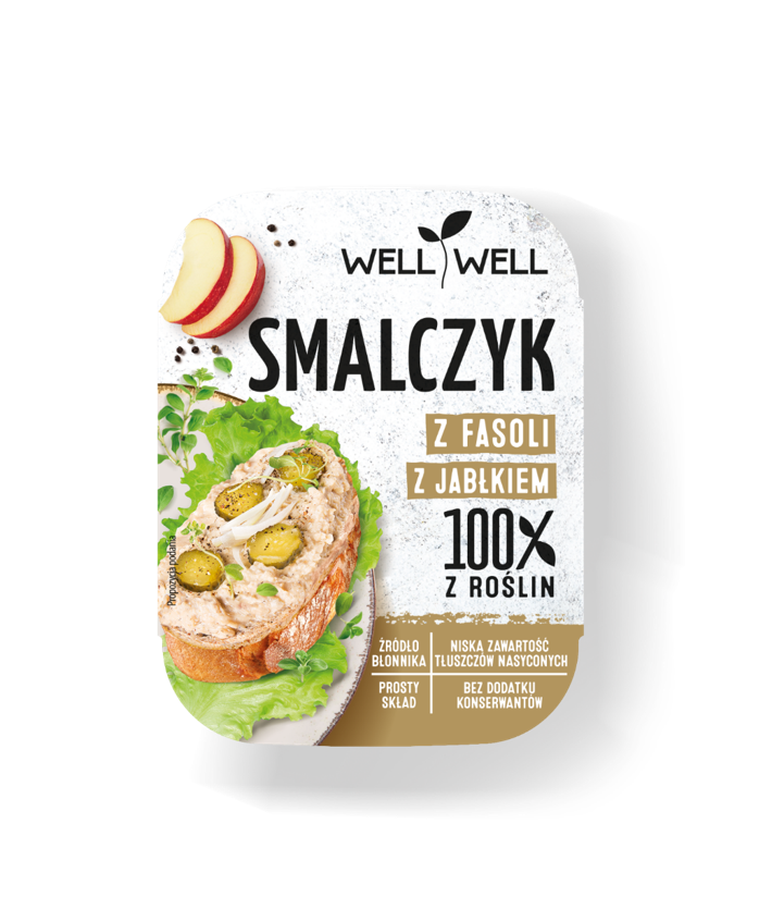 SMALCZYK Z FASOLI Z JABŁKIEM 125 g - WELL WELL