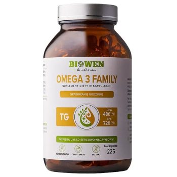 OMEGA-3 FAMILY 225 KAPSUŁEK - BIOWEN