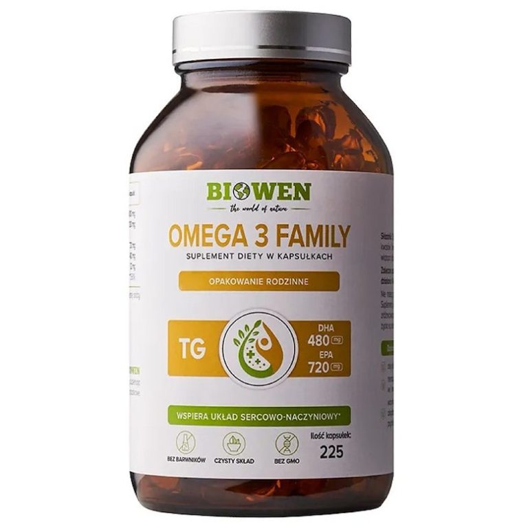 OMEGA-3 FAMILY 225 KAPSUŁEK - BIOWEN