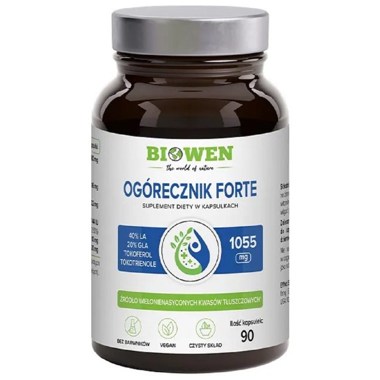 OGÓRECZNIK FORTE (1040 mg) 90 KAPSUŁEK - BIOWEN