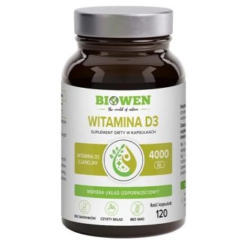 WITAMINA D3 100 µg (4000 j.m) 120 KAPSŁEK - BIOWEN