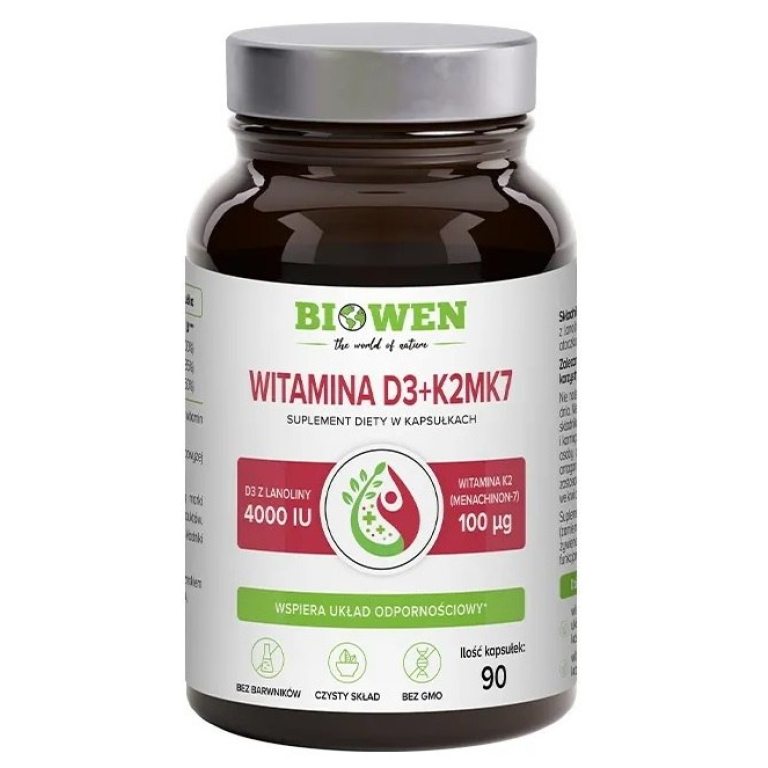 WITAMINA D3 + K2 90 KAPSŁEK - BIOWEN