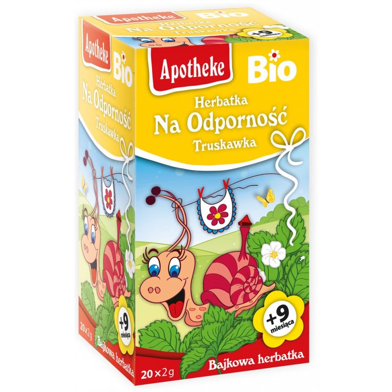 HERBATKA DLA DZIECI - NA ODPORNOŚĆ TRUSKAWKA PO 9 MIESIĄCU BIO (20 x 2 g) 40 g - APOTHEKE