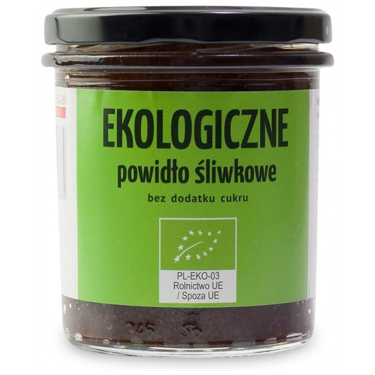 POWIDŁA ŚLIWKOWE BEZ DODATKU CUKRU BIO 340 g - KAMIONNA