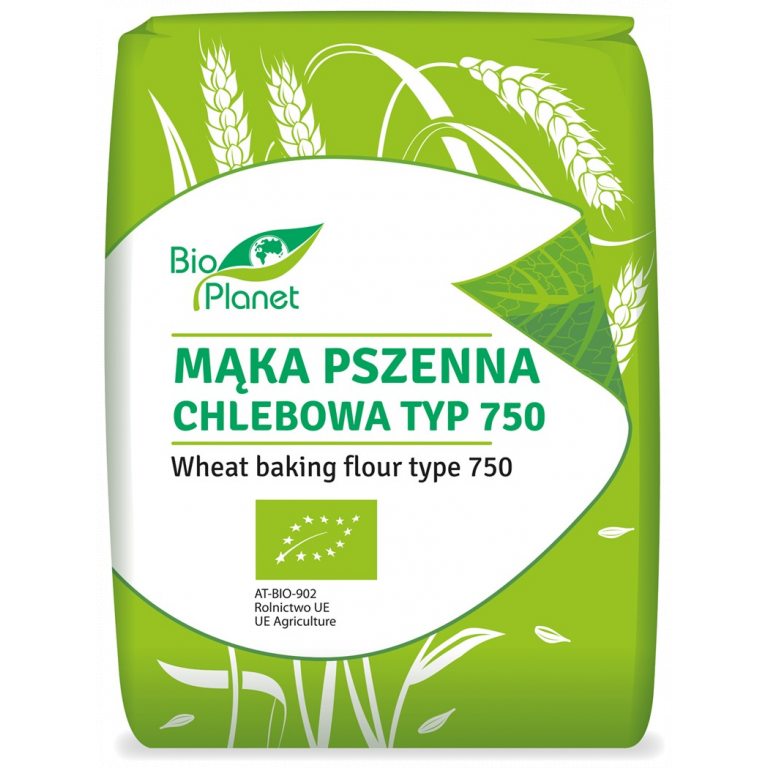 MĄKA PSZENNA CHLEBOWA TYP 750 BIO 1 kg - BIO PLANET