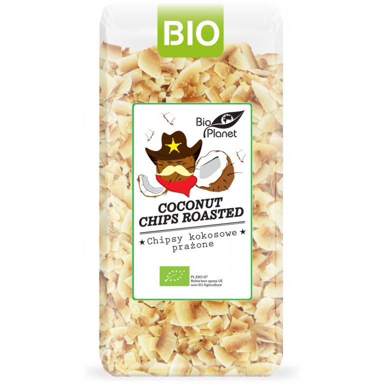 CHIPSY KOKOSOWE PRAŻONE BIO 150 g - BIO PLANET