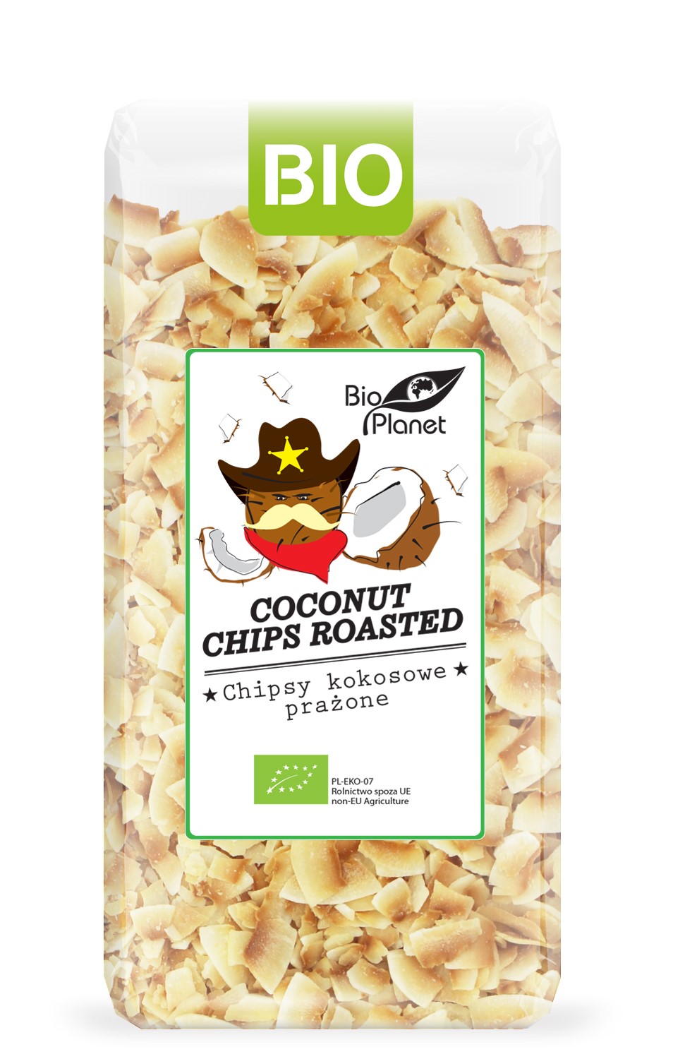 CHIPSY KOKOSOWE PRAŻONE BIO 150 g - BIO PLANET