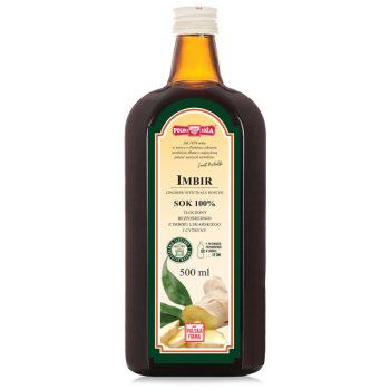 SOK Z IMBIRU I CYTRYNY NFC 500 ml - POLSKA RÓŻA