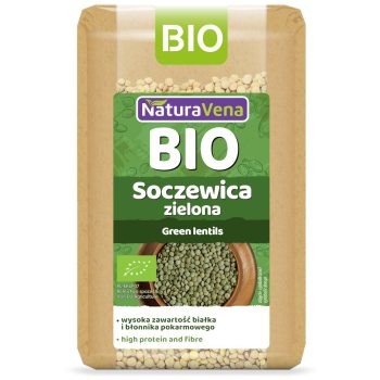 SOCZEWICA ZIELONA BIO 400 g - NATURAVENA