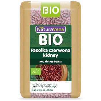 FASOLKA CZERWONA KIDNEY BIO 400 g - NATURAVENA