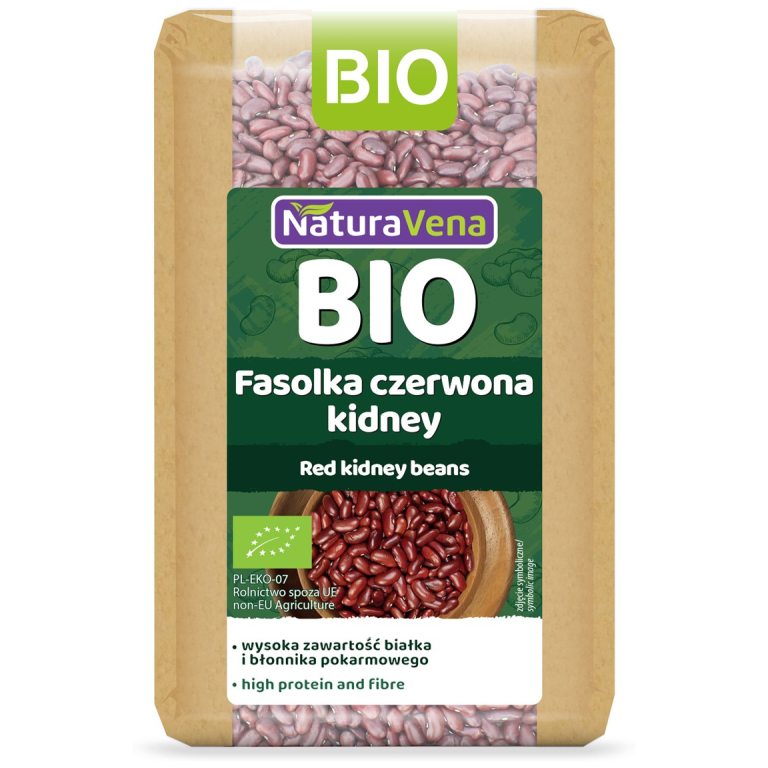 FASOLKA CZERWONA KIDNEY BIO 400 g - NATURAVENA