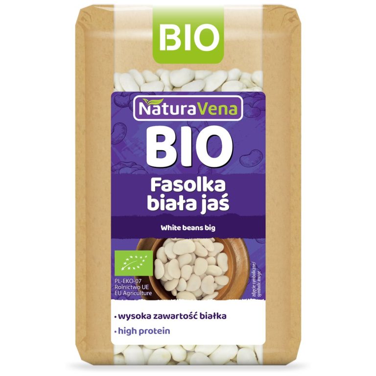 FASOLKA BIAŁA JAŚ BIO 400 g - NATURAVENA