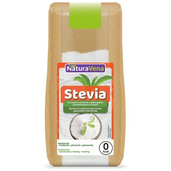 STEVIA (NA BAZIE ERYTRYTOLU I GLIKOZYDÓW STEWIOLOWYCH ZE STEWII) 150 g - NATURAVENA