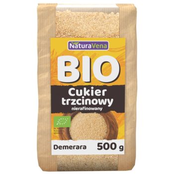 CUKIER TRZCINOWY DEMERARA BIO 500 g - NATURAVENA