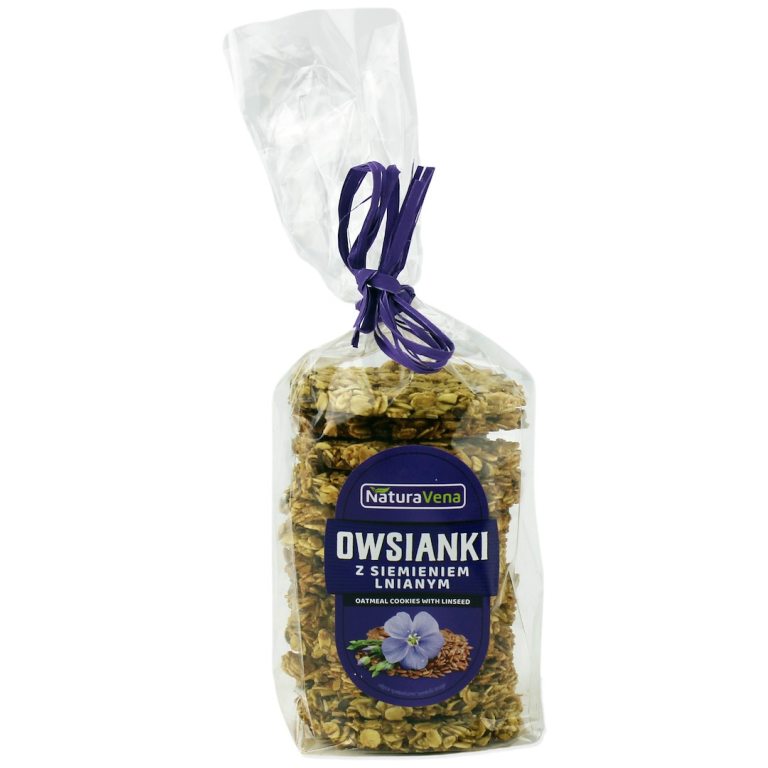 CIASTKA OWSIANKI Z SIEMIENIEM LNIANYM 175 g - NATURAVENA