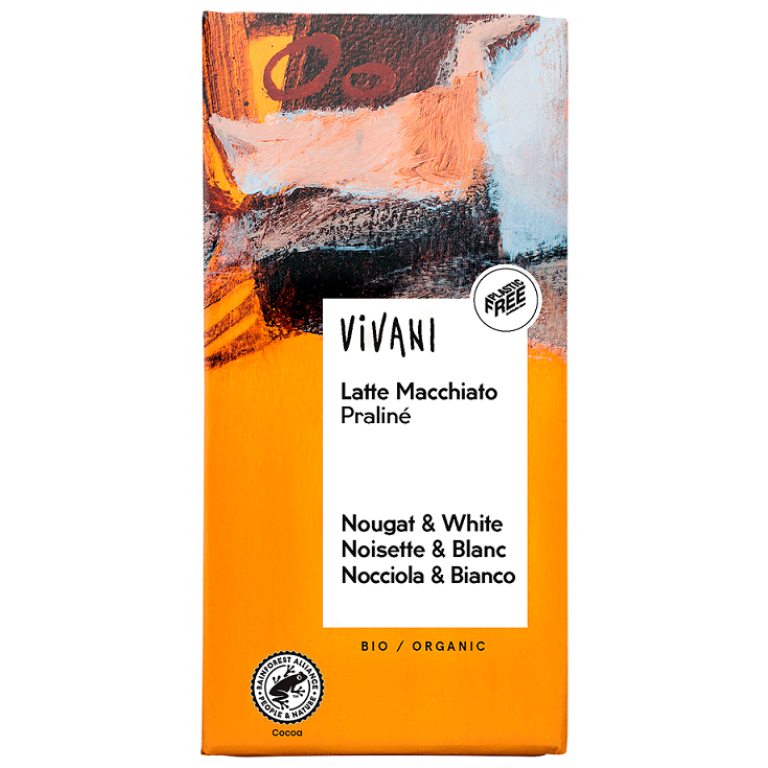 CZEKOLADA O SMAKU LATTE MACCHIATO BIO 100 g - VIVANI