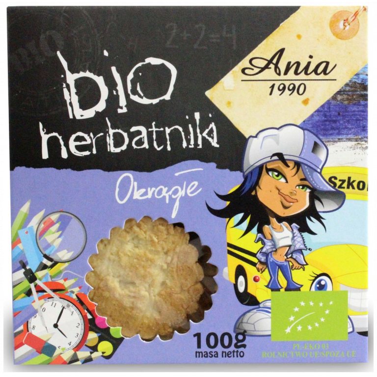 HERBATNIKI OKRĄGŁE BIO 100 g - BIO ANIA