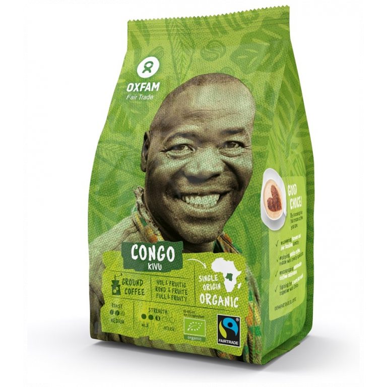 KAWA MIELONA ARABICA 100 % Z OKOLIC JEZIORA KIVU FAIR TADE BIO 250 g - OXFAM