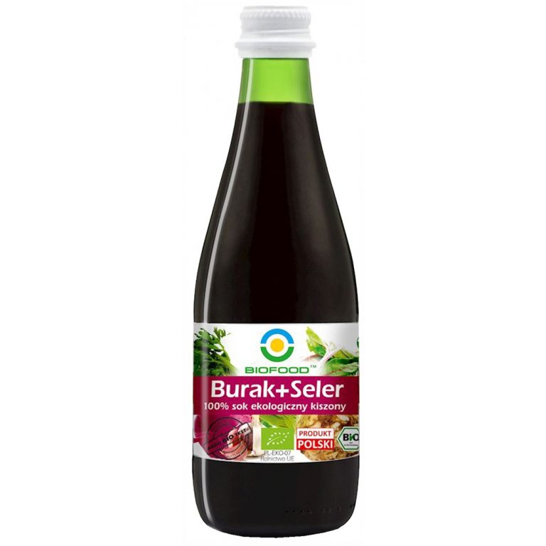 SOK Z BURAKÓW I SELERÓW KISZONYCH NFC BEZGLUTENOWY BIO 300 ml - BIO FOOD