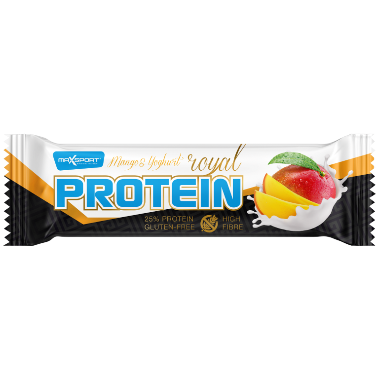 BATON PROTEINOWY Z MANGO W POLEWIE JOGURTOWEJ BEZGLUTENOWY 60 g - MAXSPORT