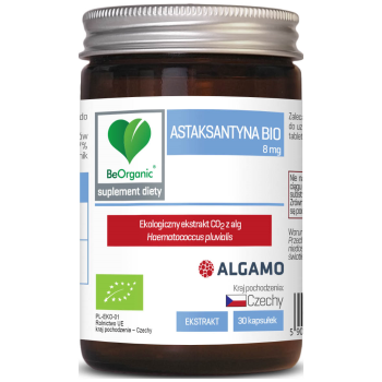 ASTAKSANTYNA EKSTRAKT BIO (8 mg) 30 KAPSUŁEK - BE ORGANIC