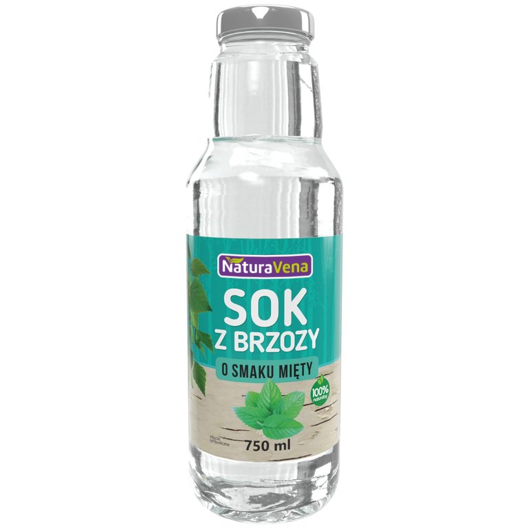 SOK Z BRZOZY O SMAKU MIĘTY 750 ml - NATURAVENA