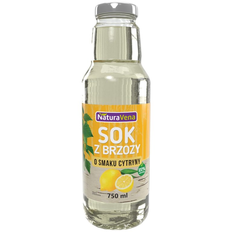 SOK Z BRZOZY Z CYTRYNĄ 750 ml - NATURAVENA