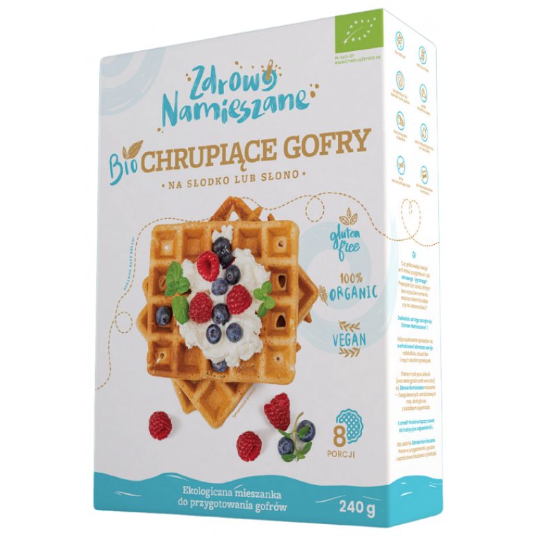 MIESZANKA NA GOFRY BEZGLUTENOWA BIO 240 g - ZDROWO NAMIESZANE