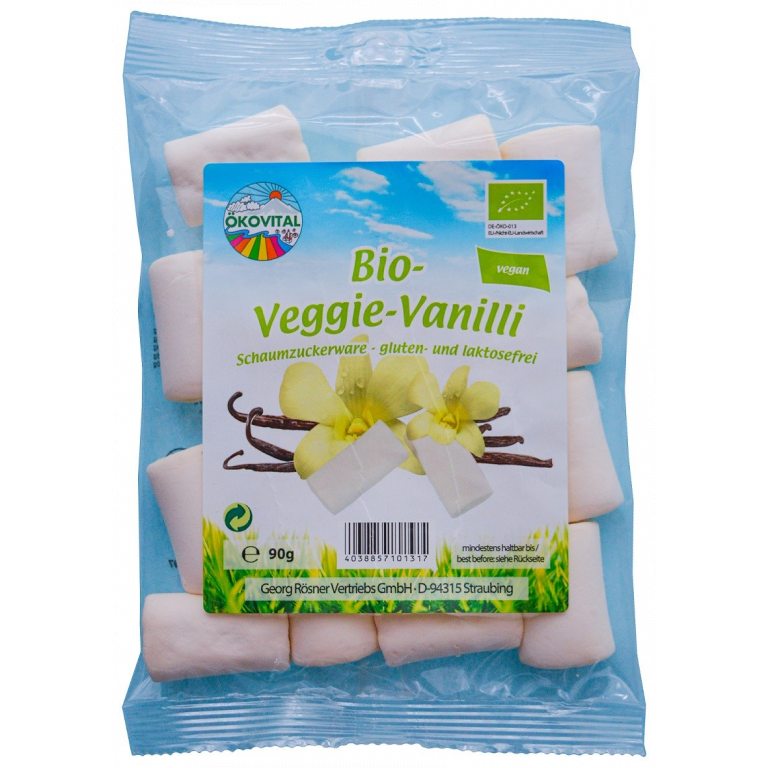 PIANKI O SMAKU WANILIOWYM BEZ ŻELATYNY BEZGLUTENOWE BIO 90 g - OKOVITAL