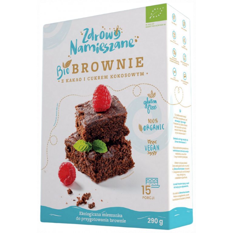 MIESZANKA NA BROWNIE BEZGLUTENOWA BIO 290 g - ZDROWO NAMIESZANE