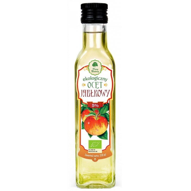 OCET JABŁKOWY 5 % NIEFILTROWANY BIO 250 ml - DARY NATURY