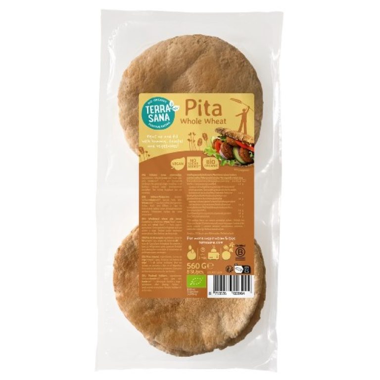 CHLEB PITA PEŁNOZIARNISTY BIO 560 g - TERRASANA