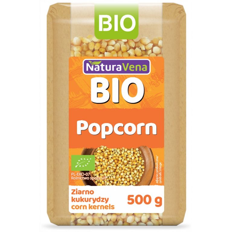 POPCORN (ZIARNO KUKURYDZY) BIO 500 g - NATURAVENA