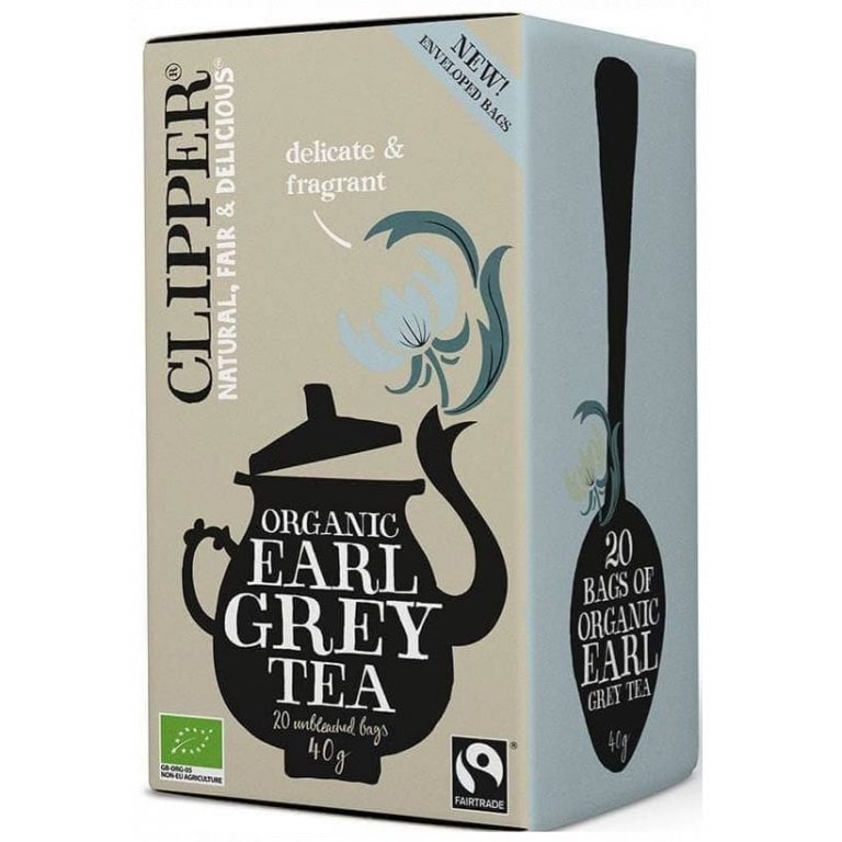 HERBATA CZARNA EARL GREY FAIR TRADE BIO (20 x 2 g) 40 g - CLIPPER