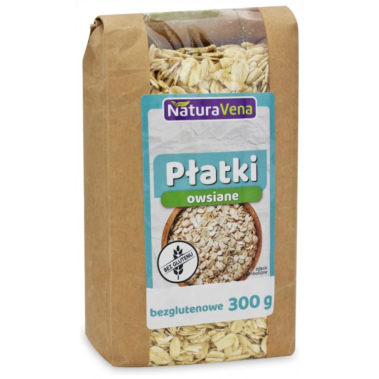 PŁATKI OWSIANE BEZGLUTENOWE 300 g - NATURAVENA